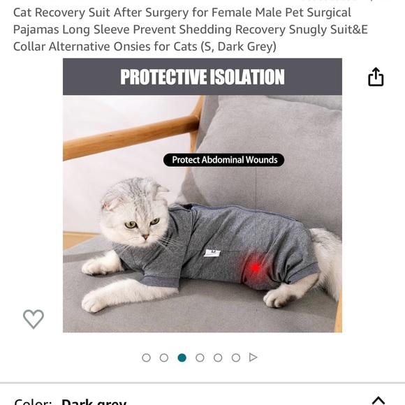 🐱 Cat Recovery Suit After Surgery for Female Male Pet Surgical - Picture 9 of 13